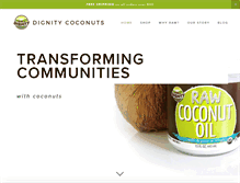 Tablet Screenshot of dignitycoconuts.com
